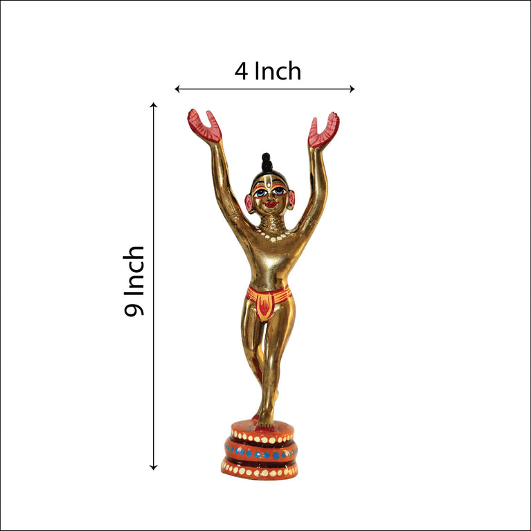 Beautiful Original Bass Decorative Showpiece - 9 Inch (Brass, Gold)