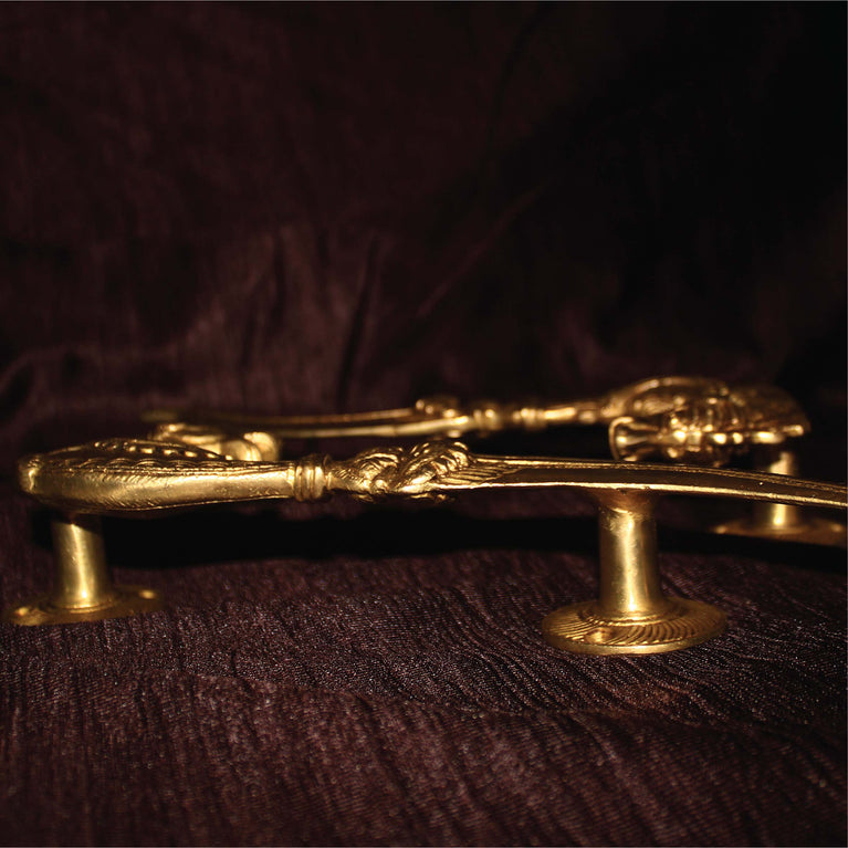 Brass Creature Door Pull Mythical Animal Door Handle Pair Entry Welcome