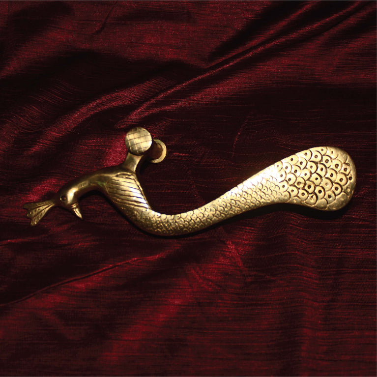 Brass Peacock Carving Antique Door Handle/Door Pull Handicrafts Item